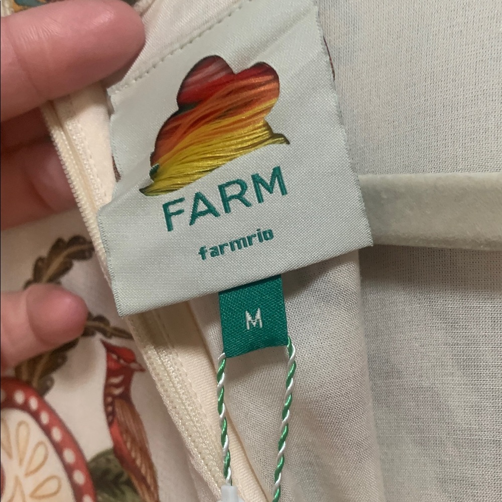 FARM RIO ‼️‼️ Cream Majestic Hearts Maxi Dress - Picture 7 of 8